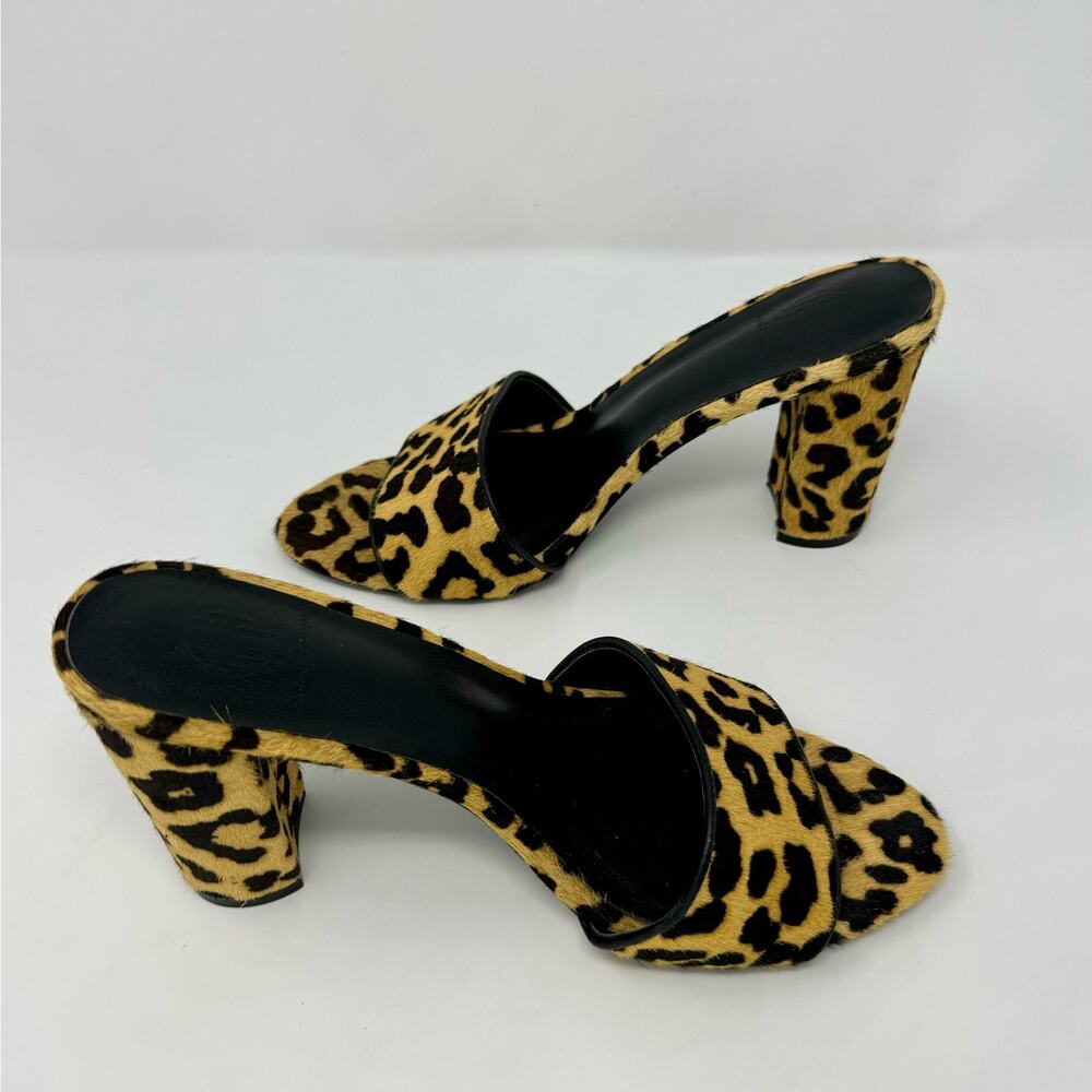 Leopard Print High Heel Sandals - Picture 6 of 10
